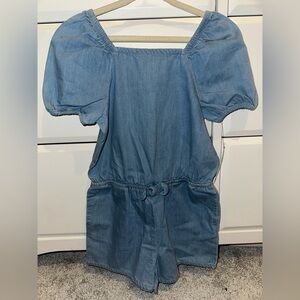 Blue Denim Romper